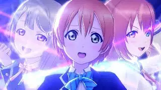 Karin's Starlight except whenever the camera cuts there is a different girl. | LOVE LIVE ALL STARS