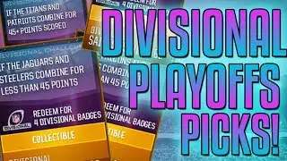 DIVISIONAL PLAYOFF ROUND CHALLENGE PICKS!-Madden Mobile 18