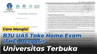 Cara Mengisi BJU UAS THE UNIVERSITAS TERBUKA Bergaris