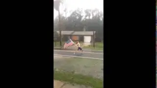 Dude Headbangs To SLAYER During Hurricane Matthew