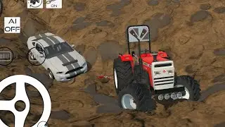 tractor save Mustang GT || mud off-road || new mud update || Car addiction