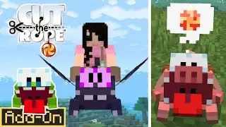 Cut the Rope in Minecraft?! 🧩 Bedrock Add-On Review