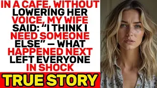 In A Cafe, My Wife Said Aloud, &ldquo;I Need Someone Else&rdquo; &mdash; What Followed Was Shocking