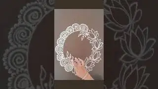 #shortsfeed beautiful freehand rangoli