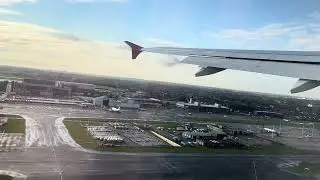 Austrian Airlines OS352: Brussels to Vienna | Pushback, taxi and takeoff | Airbus A320 | OE-LZC