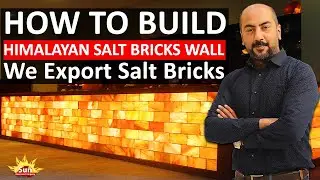 How to Build a Himalayan Pink Salt Wall with Salt Bricks | Step-by-Step by Sun Overseas Company