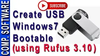 how to create bootable USB windows 7 installer | (Free 100%  RUFUS 3.10)
