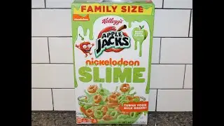 Kellogg&rsquo;s Green Apple Flavor Apple Jacks Nickelodeon Slime Cereal Review
