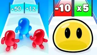 Join Blob Clash 3D VS Slimes Run Race Max All Levels Gameplay Android,iOS NEW UPDATE