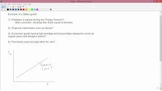 Intermediate Microeconomics: Giffen Goods