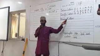 Teaching Nelson Handwriting at New Horizons Schools, Minna,  Niger State.