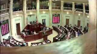 Arkansas Representative Bob Ballinger speaking against Arkansas Works