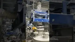 Powder conveying process through vibro screen and rotary valve. #powder #conveying  #pneumatic
