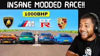 Huracan vs M3 Comp vs GT-R vs 911 TURBO S *1000HP* Drag Race | Reaction