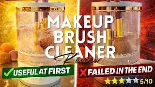 This Makeup Brush Cleaner STOPPED Working 😳 |(5/10) #techntints #coolgadgets #makeupbrushcleaner