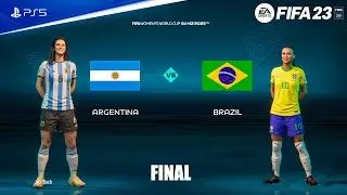 FIFA 23 - Argentina vs. Brazil - FIFA Women's World Cup Final 2023 | PS5&trade; Gameplay [4K60FPS]