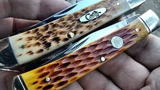 👴Vintage Rough Rider Amber Bone Trapper👴 RR22034 ~ How does it compare to today's Amber bone?