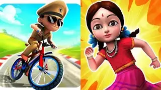 Little Singham Cycle Race VS Little Radha Game 2026 Gameplay Android, ios