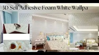 3D Self Adhesive Foam White Wallpaper
