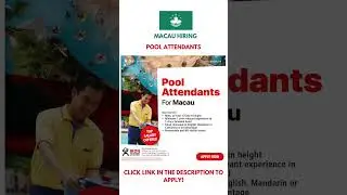 POOL ATTENDANTS FOR MACAU