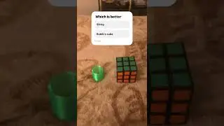 Slinky vs Rubik&rsquo;s cube