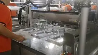 Customized fully automatic PUR edge sealing and dispensing machine (microwave oven cover precision p