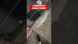Renault Condenser and Radiator  bad design - 2 in 1 ( very expensive for costumer) #automobile #auto