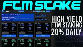 FTM STAKE *JUST LAUNCHED* High Yield !  FTM Staking! Earn 20% Daily!
