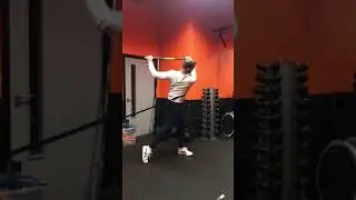 Golf mobility through swing (Trx tip trainer)