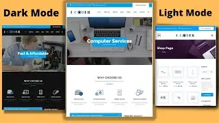 Complete Responsive |Dark Mode|Light mode |IT-Services Website Design Using HTML|CSS|JAVASCRIPT|LIVE