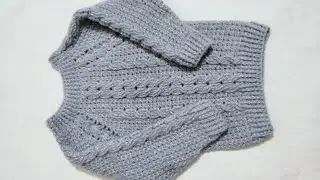 How to make a beautiful crochet sweater for 5 years boy ( part 2)