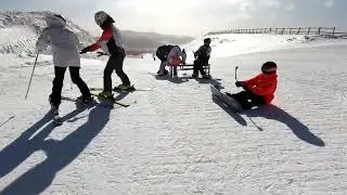 风把雪都吹走了，张家口 太舞滑雪场 #萨沙 #taiwoo