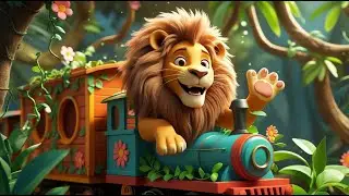 🚂🐘 The Jungle Train Song | Fun Animal Nursery Rhyme for Kids 🦁🦒🦓 | Choo Choo Cartoon