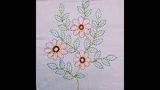 How to do running stitch 🪡running stitch embroidery design🤩#subscribe#motif  #embroidery#work#shorts