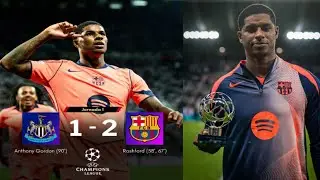 Resumen completo de la victoria del Barcelona sobre el Newcastle.#futbol