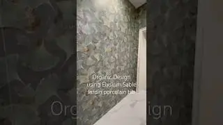 Condo Elevator Entrance Design - floor to ceiling large format tile by Elysium #tile #interiordesign