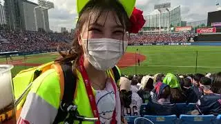 Tokyo Yakult Swallows baseball game at Meiji Jingu Stadium, April 2, 2023