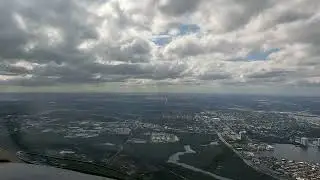 Bombardier Challenger 350 Jet landing Miami Opa-locka (OPF) Runway 27R (PEL)