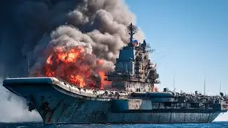US F-35 Jet Strike Sinks Russian Cruiser Carrying 59 North Korean Mig-29 Jets.