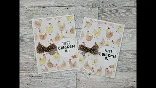 Just Chicken In /Taylored Expressions / Stencil and Stamp Combo