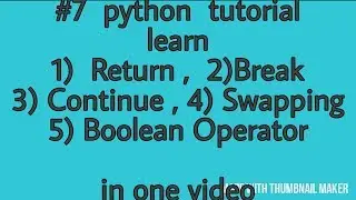 #7 full python programming course for beginners | Top 5 most amazing function in python