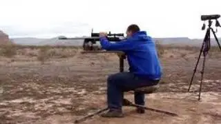 D.O.A. Tactical Portable Shooting Bench in use