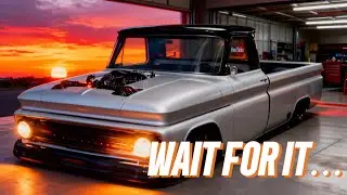 Electronic Doors, Hidden Chassis, Twin Turbos &mdash; This C10 Is INSANE #cars #restomod #truck #cartok 