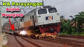 Edan Momen Ngebut Ngebut Sampai OLENG❗️Kereta Api Panjang | Kereta Api Indonesia