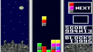 a glitch in Columns (Game Gear)