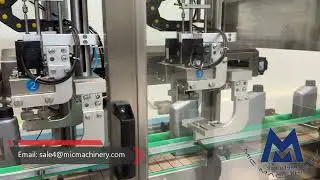 MIC-ZF8 Automatic Tracking Engine Oil Bottle Filling Capping and Labeling Machine