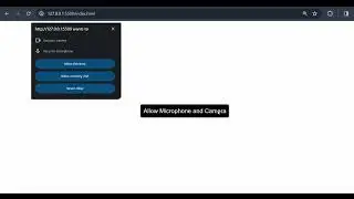 How to show microphone and camera access popup using JavaScript