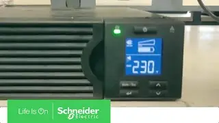 How to Set Battery Low Runtime Alarm in UPS SRC2KUXI Through Display | Schneider Electric
