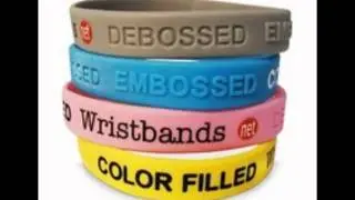 Embossed Silicone Wristbands @ Wristbandsnet.wmv