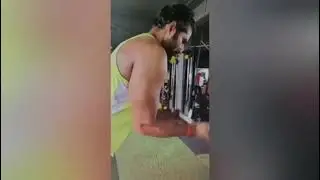 Workout for tricep 💪 Jai Veer Bajarangi 🙏 #tricep #gym #johnabraham #anupsinghthakur #sangramchogle